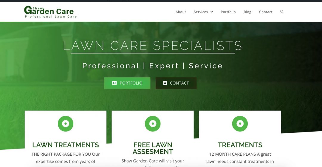 You are currently viewing New Website for lawn care service -2020